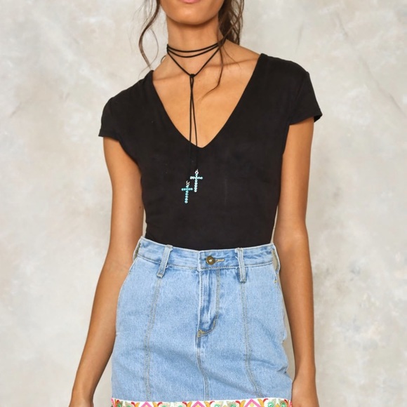 Tighten the strings lace-up bodysuit - Picture 2 of 5